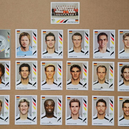 World Cup 2006 Germany Team Sticker Set