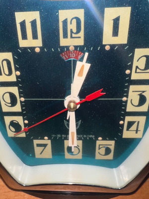 Space Age Mechanical Table Clock New Old Stock, Pack of Four