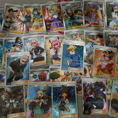 Pokemon Trainer Full Art Foil Cards set of 60 like new