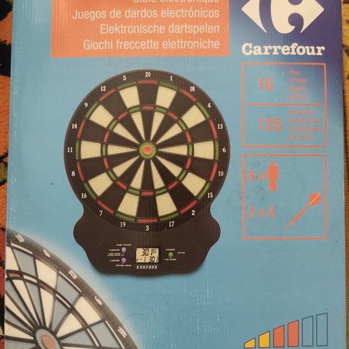 Echowell UFO-88 Electronic Dartboard Set like new with 6 darts and instructions