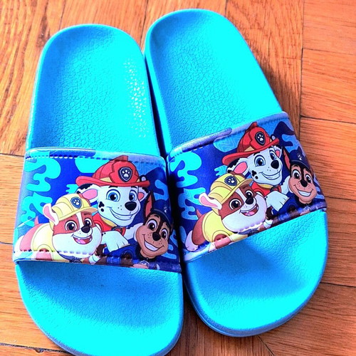 Paw Patrol kids slippers used, size 27, blue