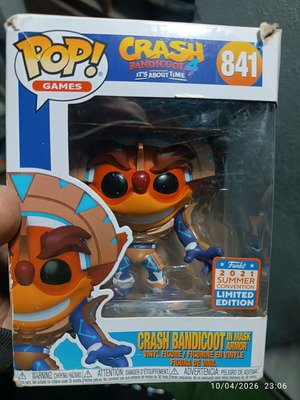 Funko Pop Crash Bandicoot 4 used, box in fair condition