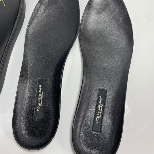 Dolce & Gabbana leather sneakers used, size 37.5, black