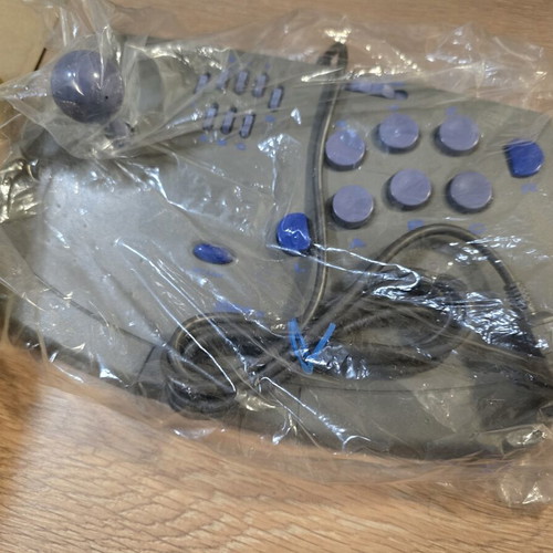 Sega Saturn Arcade Controller HSS 0104 used with box and Virtua Fighter