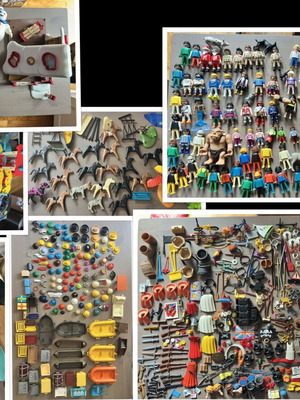 Playmobil мега комплект употребяван с фигури, животни, превозни средства, аксесоари, къщи