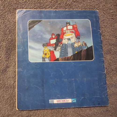 Transformers Panini Sticker Album used, 237 of 256 stickers