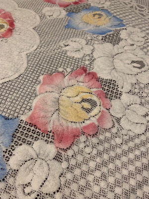 Double bed lace cover new