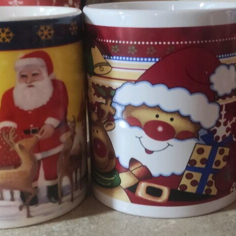 Christmas mugs like new, set of 3 pieces