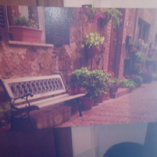 Painting with beautiful scene like new