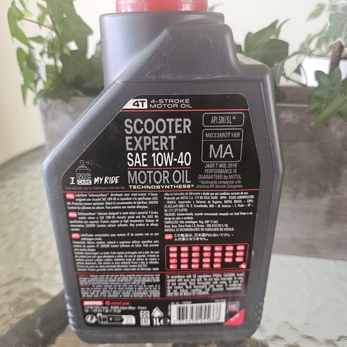 Motul Scooter Expert 4T 10W-40 Semi-Synthetic Motorcycle Oil 1L
