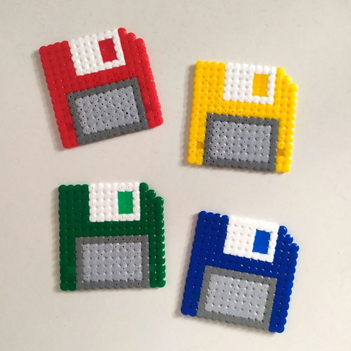 Handmade floppy disk decorations new, customizable colors