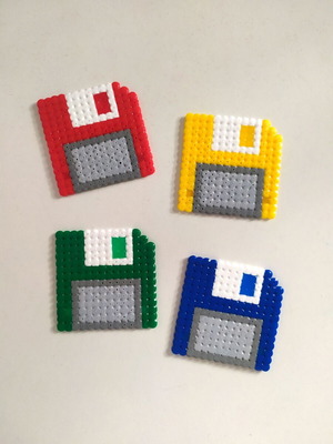 Handmade floppy disk decorations new, customizable colors
