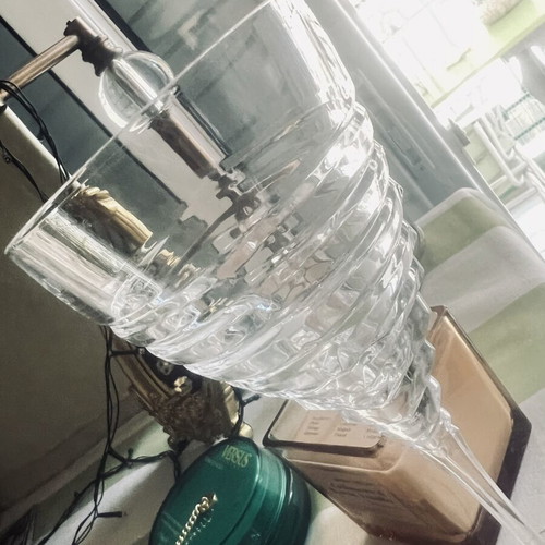 Ionia crystal glasses set of 47, like new, modern design