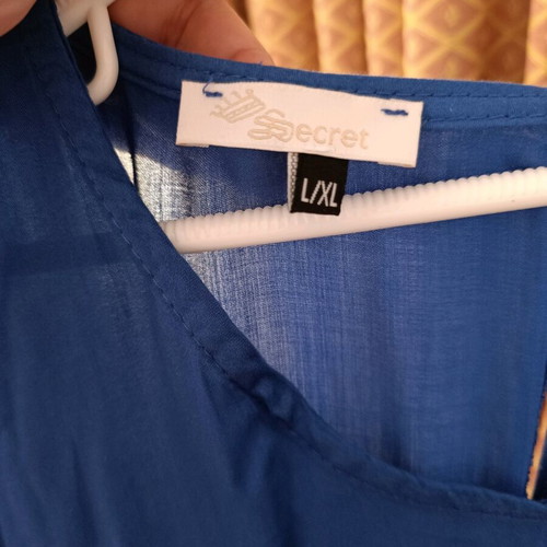Secret royal blue jumpsuit with elastic waist and legs