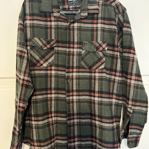 Paco & Co checked cotton shirt 3XL like new, black and green