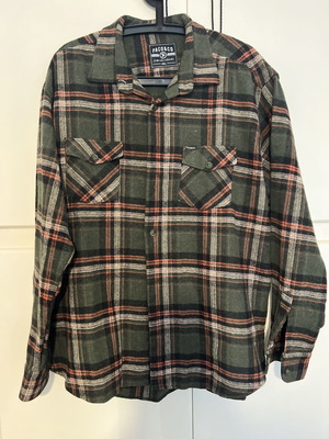 Paco & Co checked cotton shirt 3XL like new, black and green