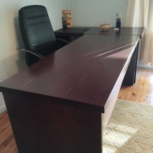 Wooden Beech Desk like new, 182 x 82 cm