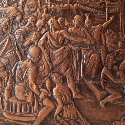 The Speech of Pericles Copper Engraving Like New 57.5x36.5 cm