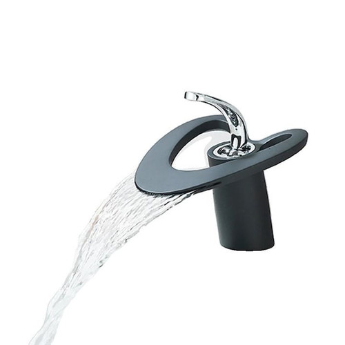 Sink faucet black with single handle, new, modern art design