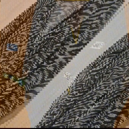Διαφανη  τουνικ  animal print φαρδιά  γραμμή  ένα μέγεθος