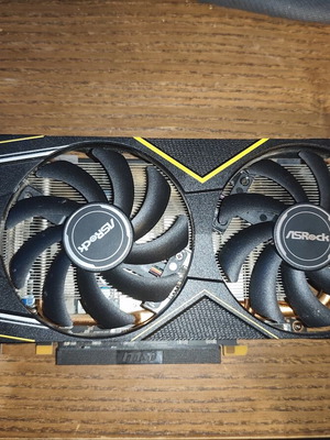 AMD RX5500XT 8GB ASROCK graphics card used, ideal for 1080p gaming