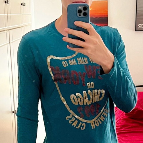 Staff shirt used, blue, size Medium