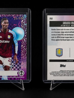 Topps Finest UCC 2026 Amadou Onana Uncommon Refractor Numbered 25/99