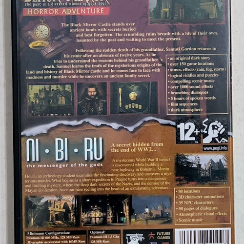 PC game The Black Mirror and Ni.Bi.Ru like new