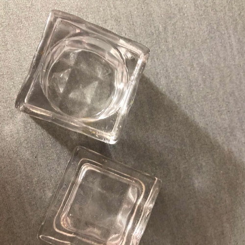 Glass jar with lid container for acrylic liquid