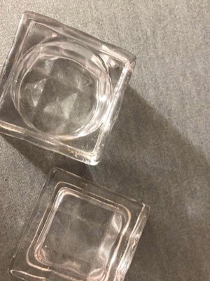 Glass jar with lid container for acrylic liquid