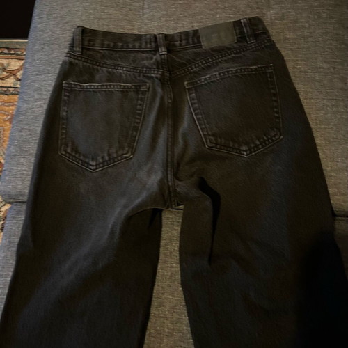 Pull & Bear women's black denim jeans used, size S