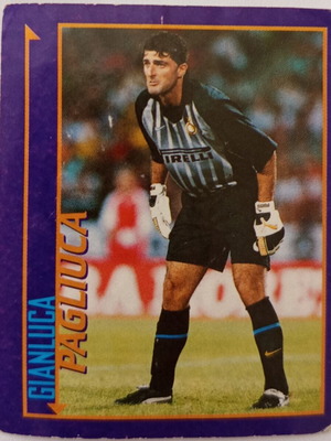 Gianluca Pagliuca Inter Milan collectible sticker 1998