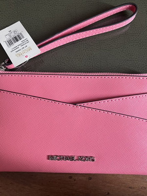 Michael Kors Jet Set Travel Medium Slim Crossbody Wristlet καινούργιο, ροζ