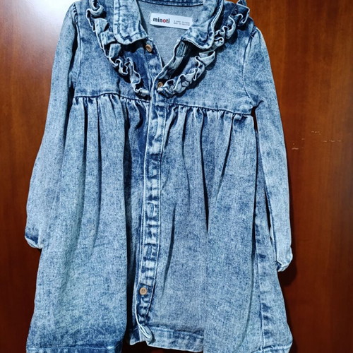 Minoti jean dress 2-3 years like new, blue