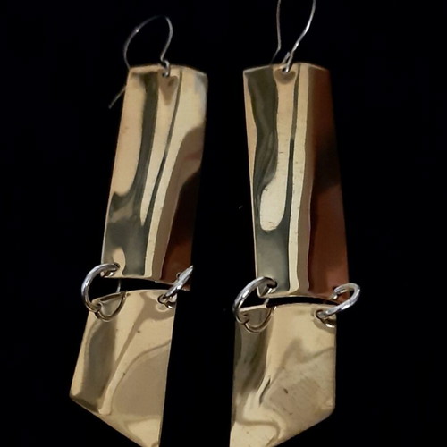 Sylvie UniqueJewerly silver 925 and copper handmade earrings