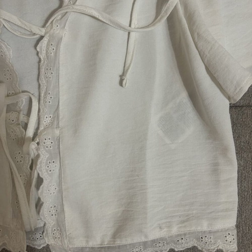 Jdy summer top, white, lace trim