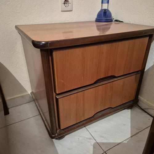 Two bedside tables and one dressing table used, good condition