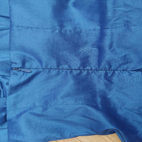 Pink Boom One Shoulder Dress taffeta size Small like new, blue