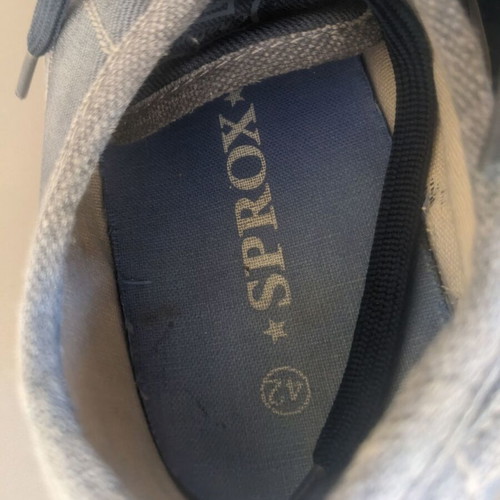 Sprox men's sneakers denim style used, blue, size 41