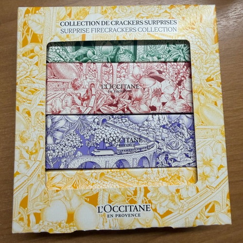 L'Occitane Festive Crackers Collection bath and body set new