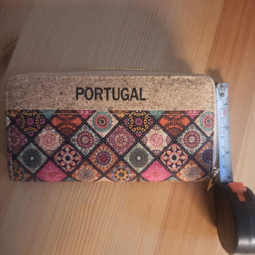 Cork wallet new, multicolored, from Portugal