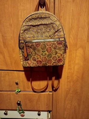 Anekke women's bag new, cork material, beige