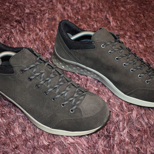 Hanwag Gore Tex leather men's shoes used, size 44, gray