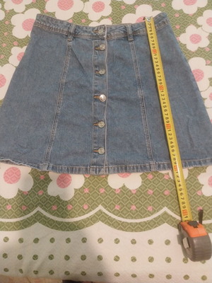 H&M Denim Skirt Size 38 Like New, Grey