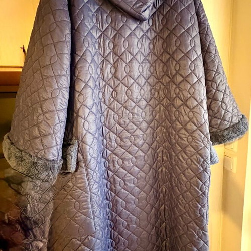 Long purple jacket with hood The Jerkins used