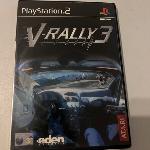 V Rally 3 for PlayStation 2 case and manual like new without CD