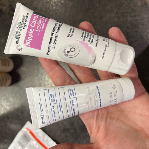 Pregnancy and breastfeeding pack new with Pregnaderm and Medela