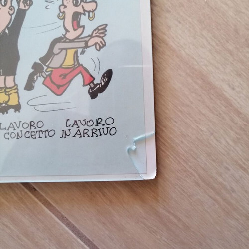 Zap & Ida Lavoro Italian humorous poster 1998 used