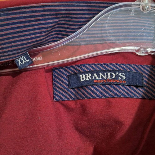 Brandt's burgundy dress shirt like new, XXL