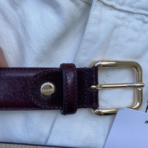 Guess leather belt, red, size 95